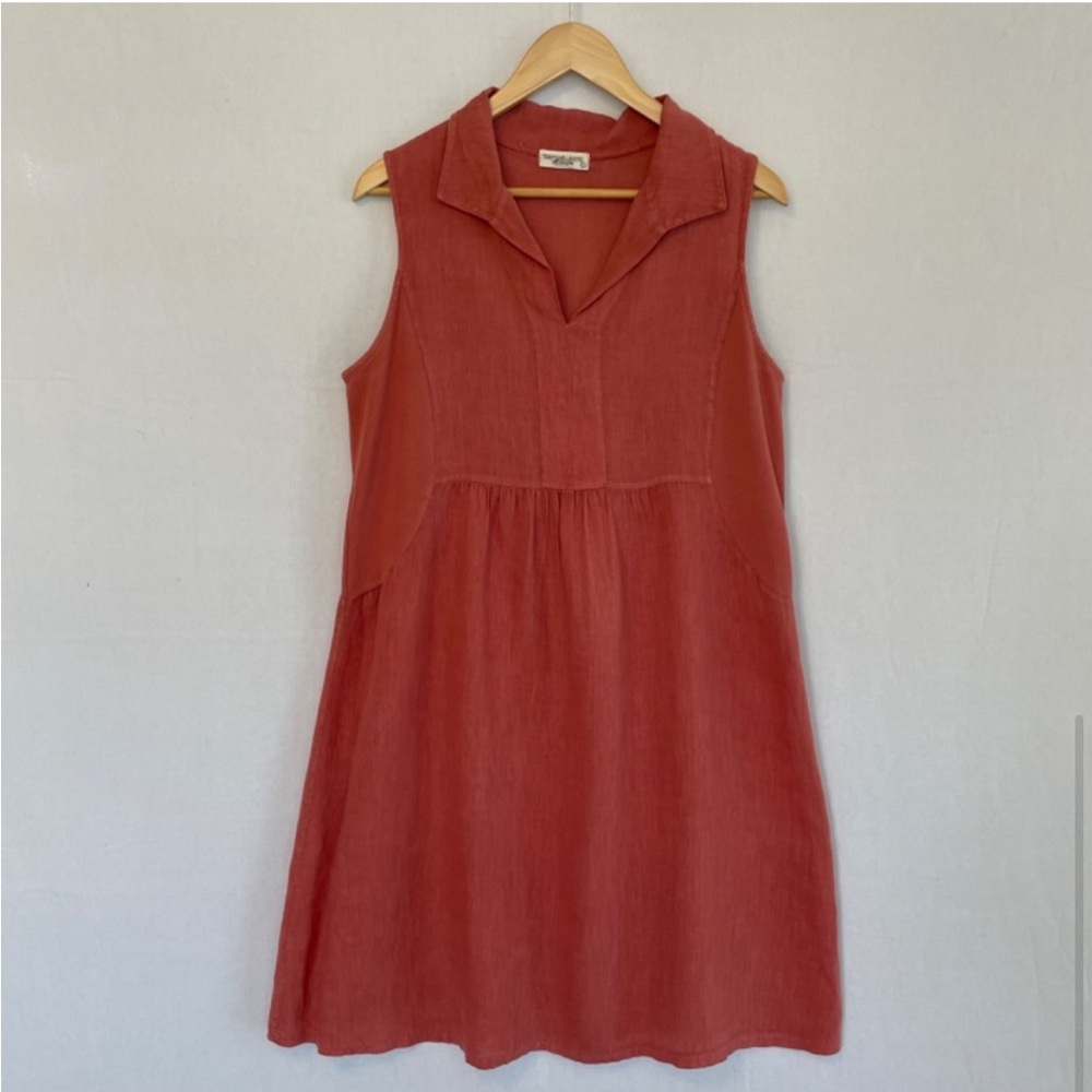 Sleeveless Coral Mini Dress